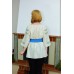 Embroidered blouse "Cornflowers on Linen"